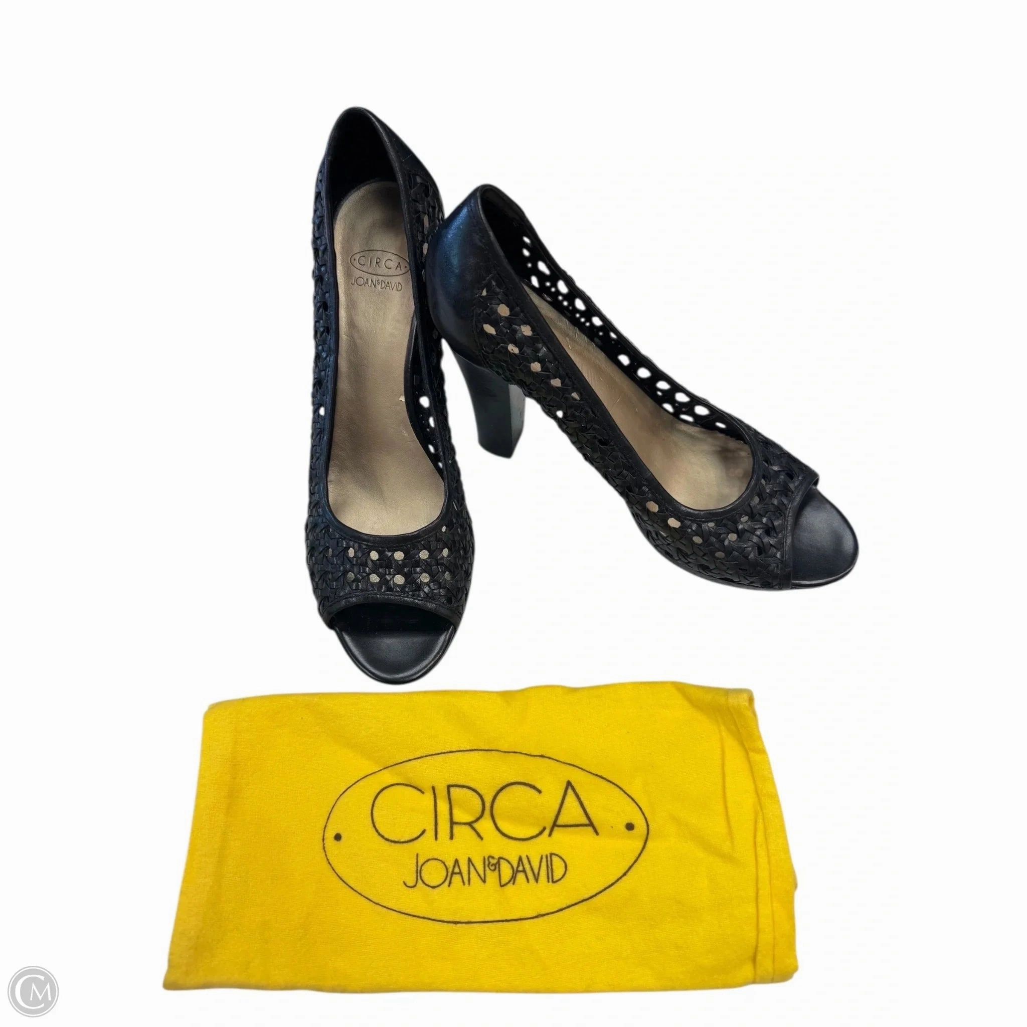 Shoes Heels Block By Circa Joan And David In Black, Size: 9.5 Suede