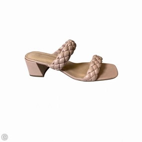 Shoes Heels Block By Clothes Mentor In Beige, Size: 8.5 Luxe Edge
