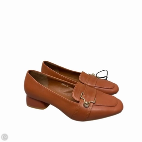 Shoes Heels Block By Clothes Mentor In Brown, Size: 7.5 Evening Footwear Polished Style
