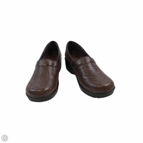 Shoes Heels Block By Clothes Mentor In Brown, Size: 9 Wide Heel Pumps