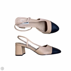 Shoes Heels Block By Clothes Mentor In Tan, Size: 8 Buckled Smart Pumps