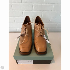 Shoes Heels Block By Cmb In Tan, Size: 9.5 Causal Booties Formal Pumps