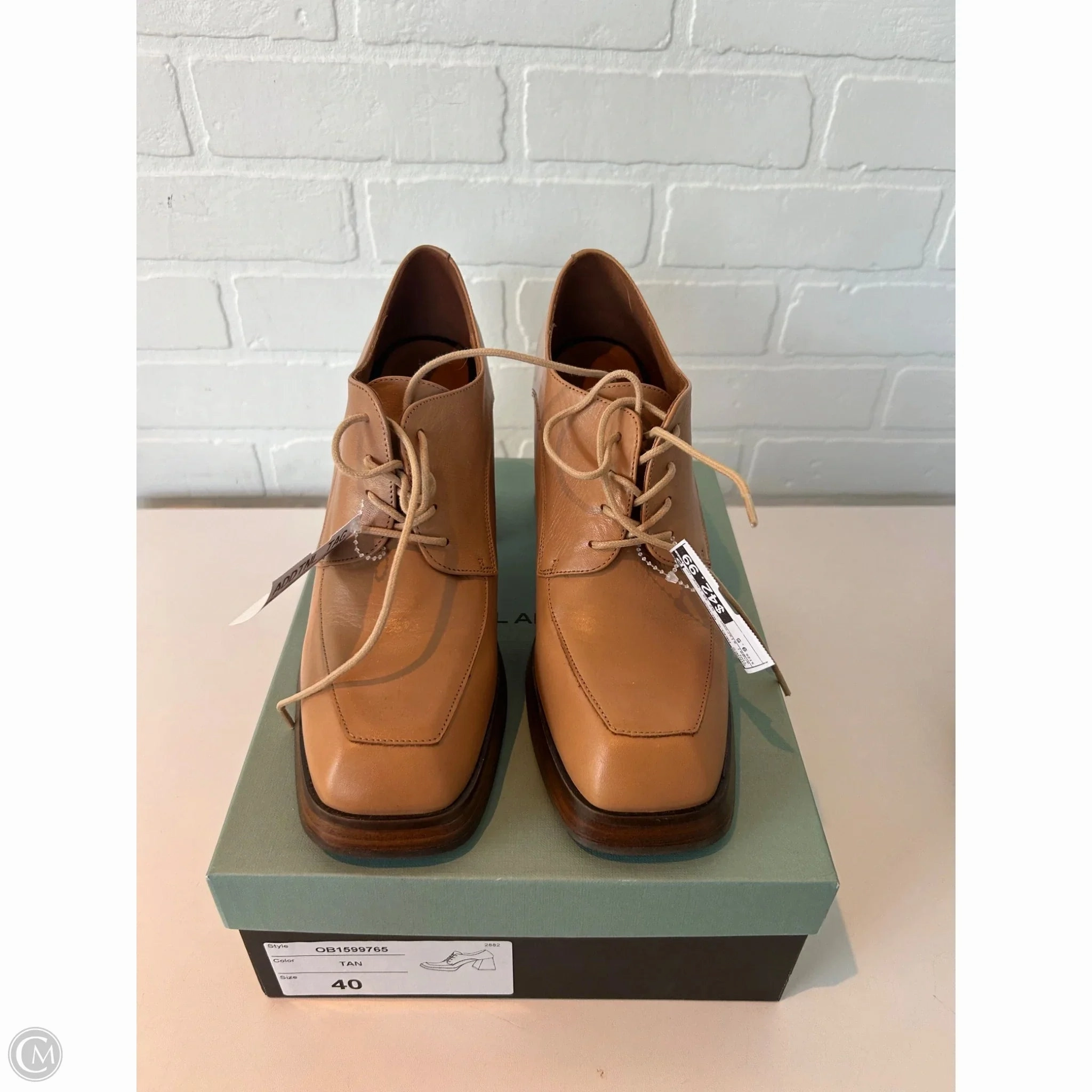 Shoes Heels Block By Cmb In Tan, Size: 9.5 Causal Booties Formal Pumps