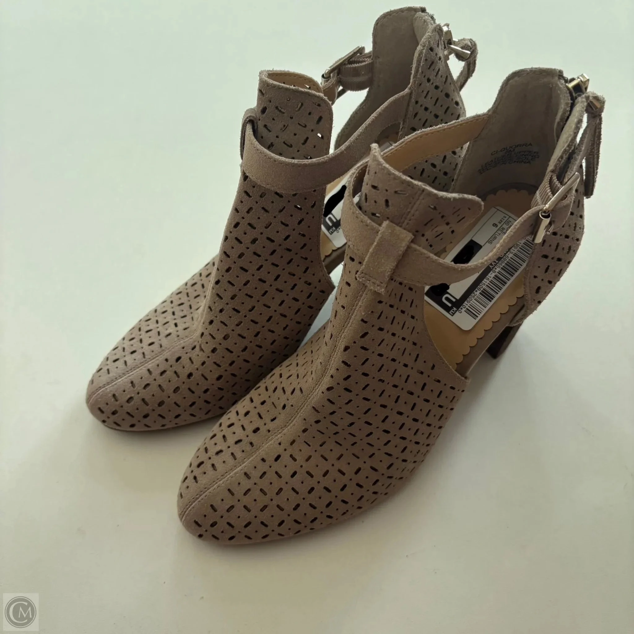 Clear High Heels Wedding Heels Shoes Heels Block By Crown And Ivy In Taupe, Size: 6