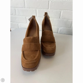Shoes Heels Block By Crown Vintage In Brown, Size: 8.5 Luxury Design