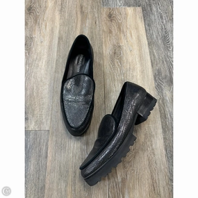 confident look Enhanced Mobility Shoes Heels Block By Donald Pliner In Silver, Size: 8