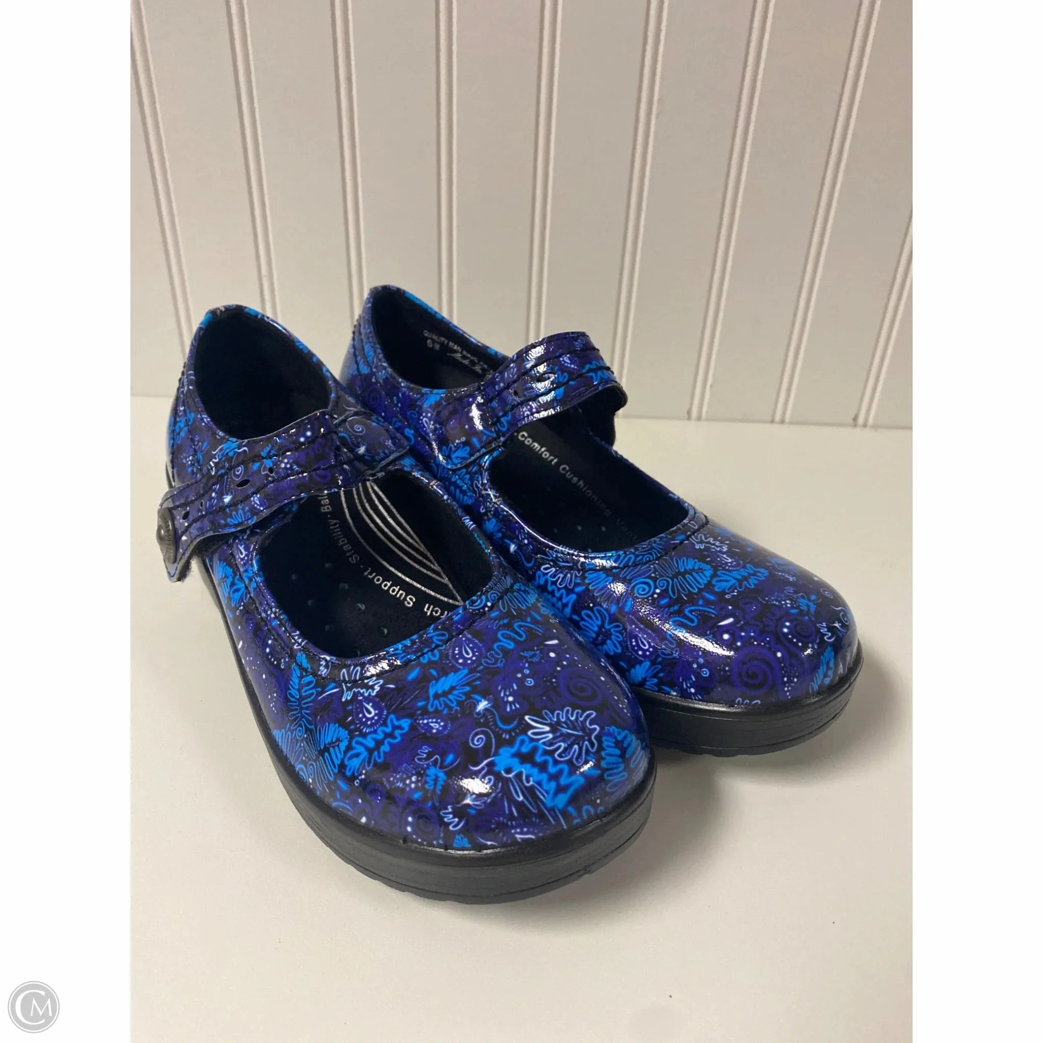 Shoes Heels Block By Easy Street In Blue, Size: 6 Pointed Pumps Heeled Boots