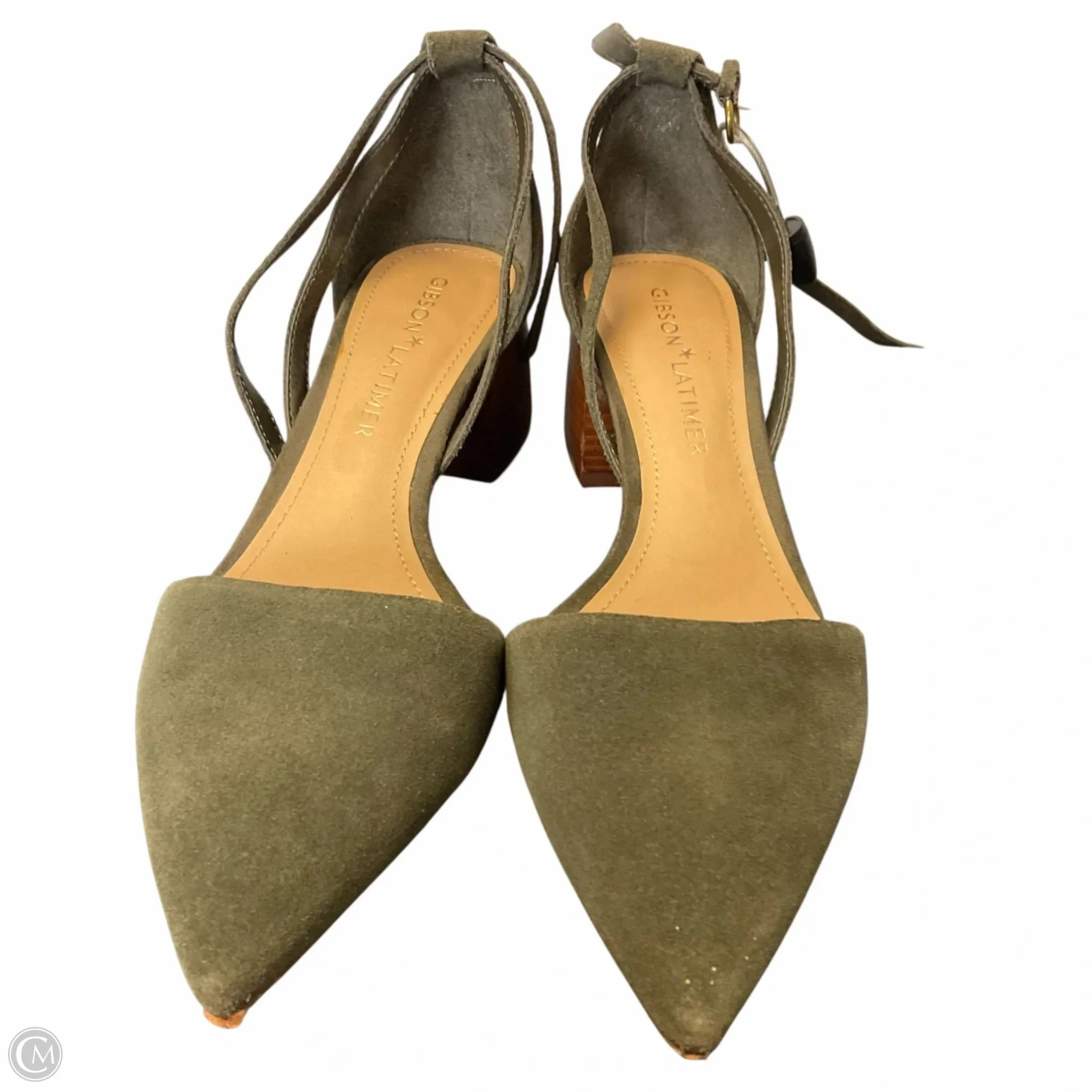 Shoes Heels Block By Gibson And Latimer In Green, Size: 8 Comfortable Stilettos