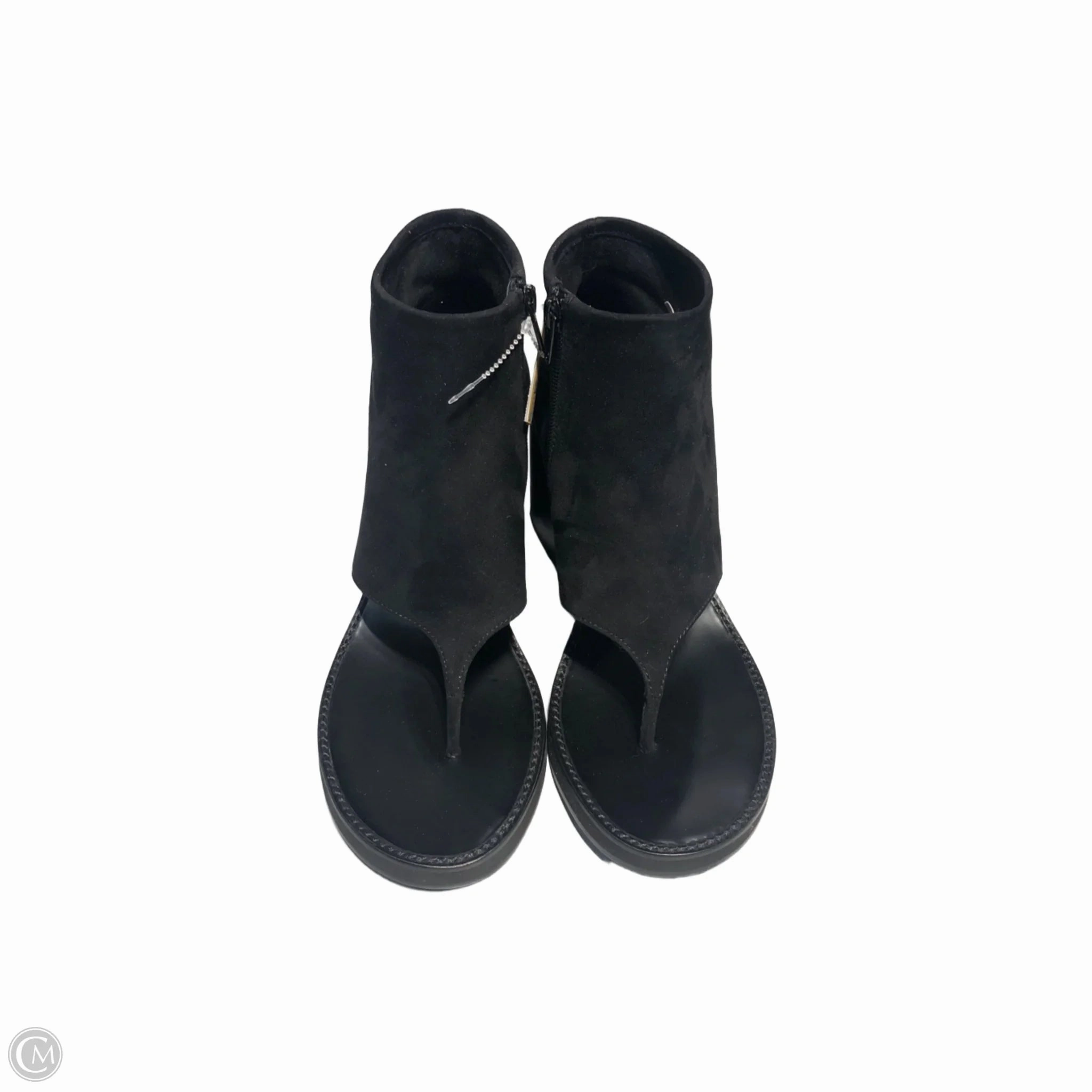 Shoes Heels Block By Jeffery Campbell In Black, Size: 8.5 Easy Clean Buckled
