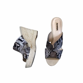 Shoes Heels Block By Jennifer Lopez In Snakeskin Print, Size: 10 Minimal Layers