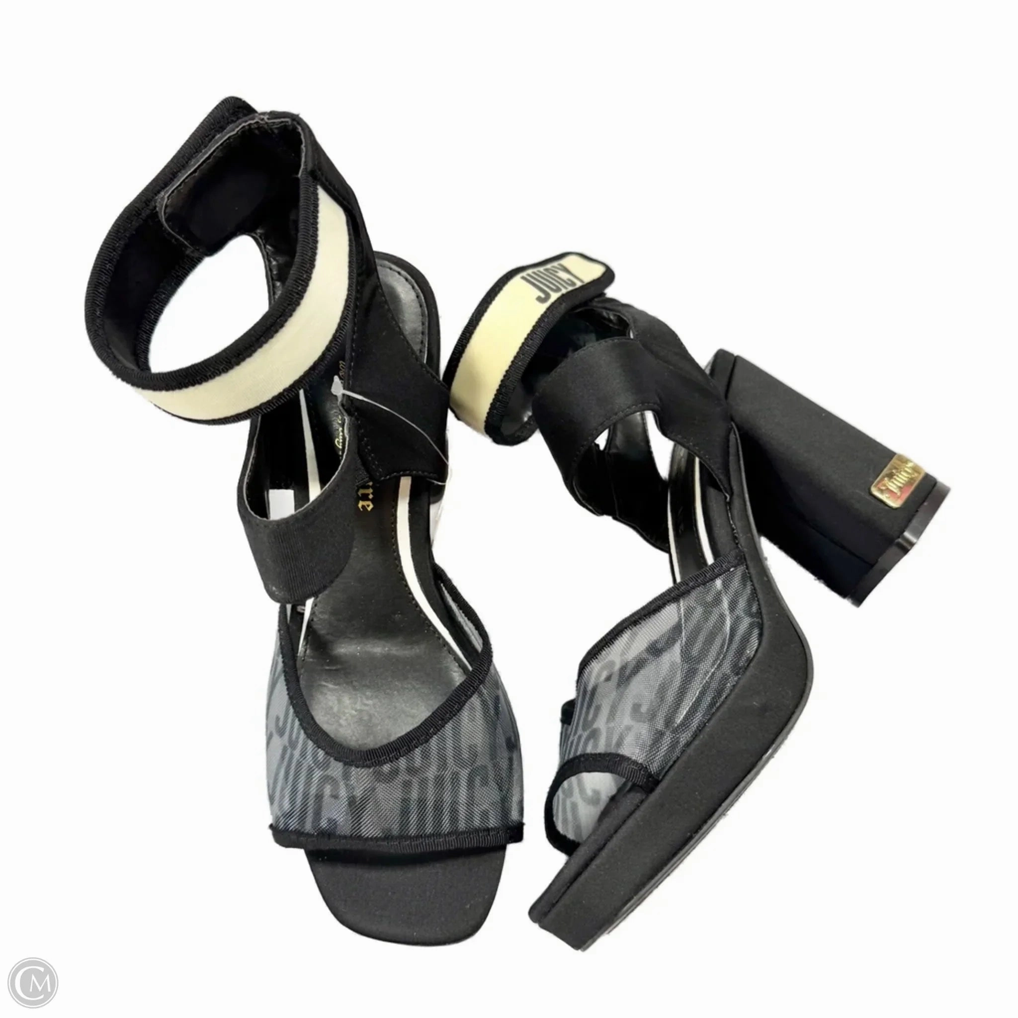 Smooth Style Shoes Heels Block By Juicy Couture In Black, Size: 7.5