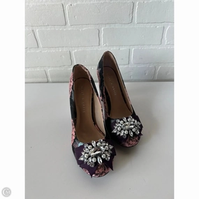 Shoes Heels Block By Kelly And Katie In Black & Pink, Size: 6.5 Smooth Finish