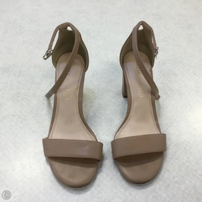 Creative Vibe Shoes Heels Block By Kelly And Katie In Tan, Size: 6.5