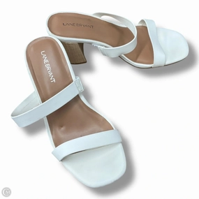casual daily wear Shoes Heels Block By Lane Bryant In White, Size: 8
