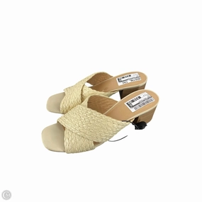 Elegant Footwear Minimal Layers Shoes Heels Block By Lc Lauren Conrad In Tan, Size: 8.5