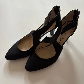 True Comfort Comfort footbed Shoes Heels Block By Life Stride In Black, Size: 11