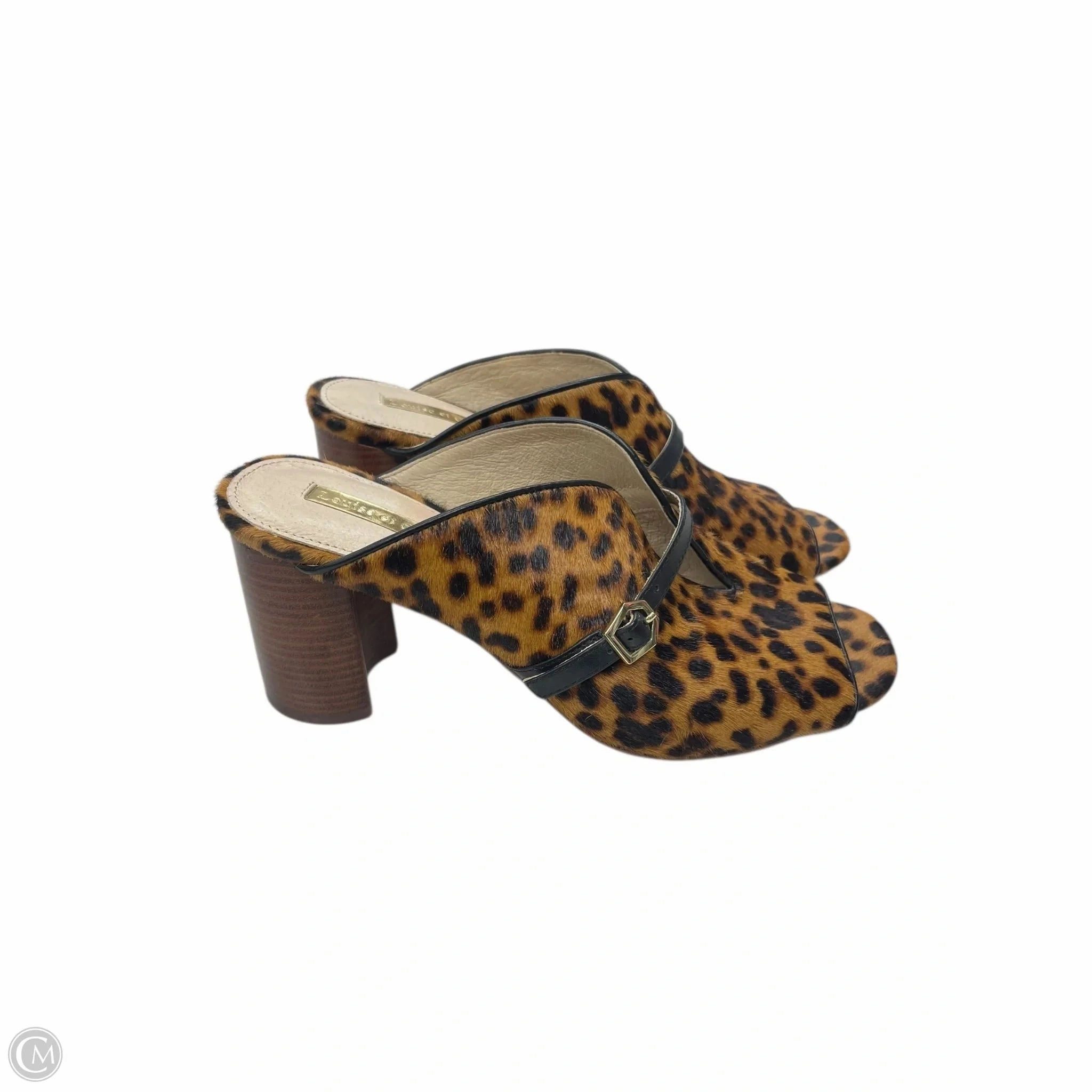 Shoes Heels Block By Louise Et Cie In Animal Print, Size: 8.5 Glamorous Shoes