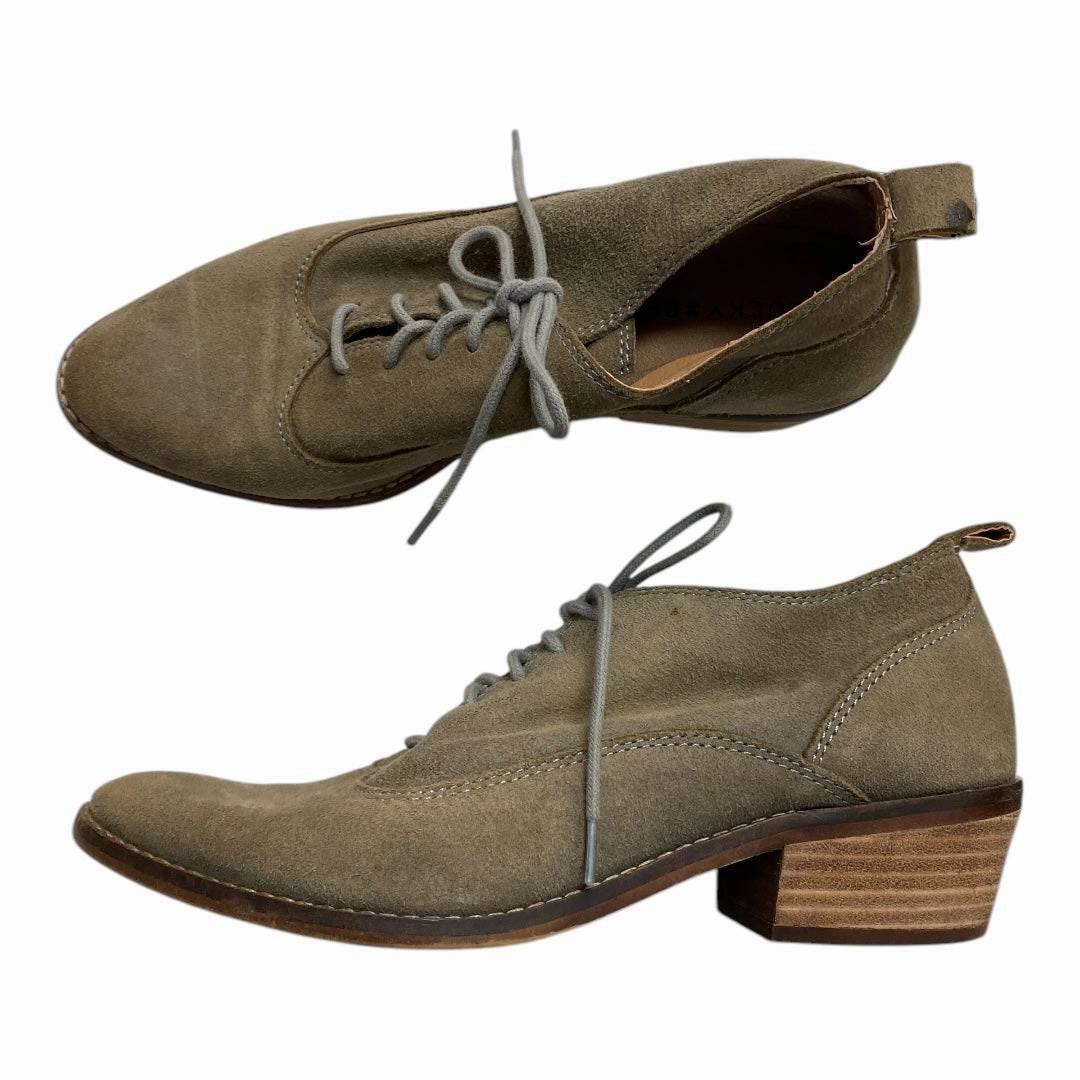 Shoes Heels Block By Lucky Brand In Green, Size: 8.5 Minimalist Casual Office Heels