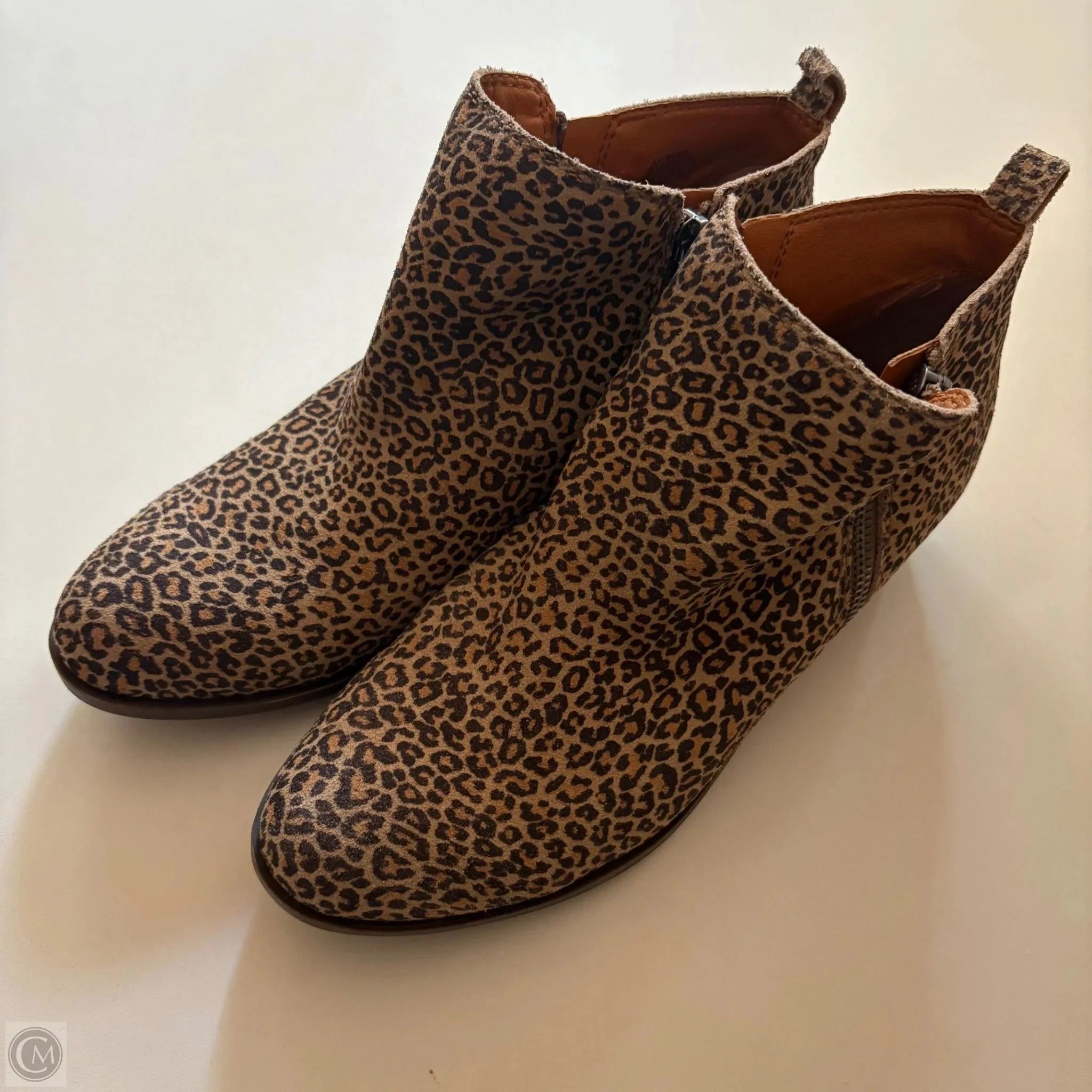 Shoes Heels Block By Lucky Brand In Leopard Print, Size: 8.5 Comfortable ankle support
