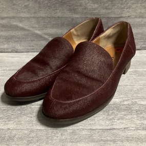 Holiday Office Shoes Shoes Heels Block By Lucky Brand In Maroon, Size: 8.5