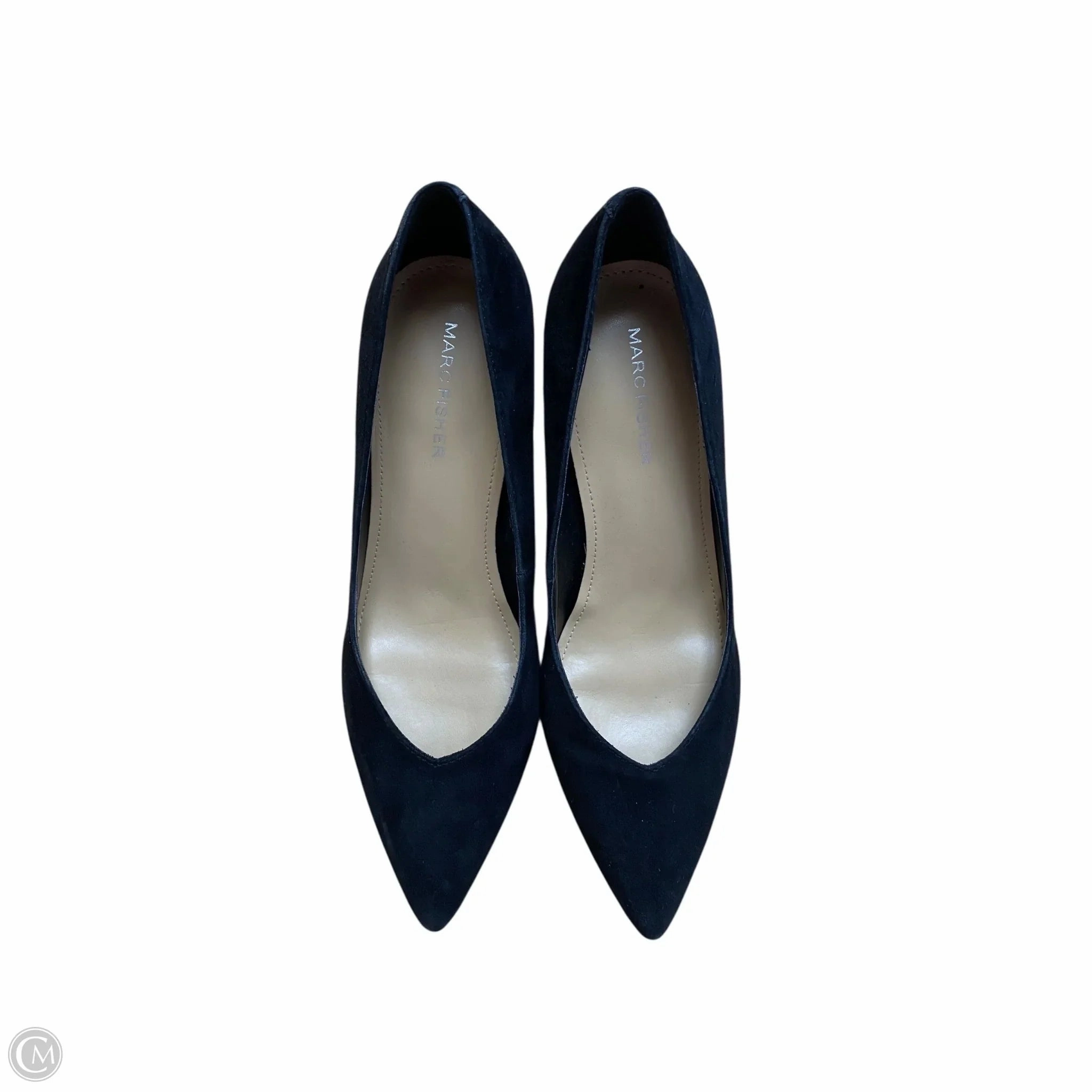 Chunky Heeled Boots Shoes Heels Block By Marc Fisher In Black, Size: 7