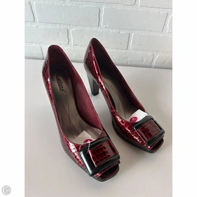 Boho Chic Heels Chic Designer Heels Shoes Heels Block By Matisse In Black & Red, Size: 10