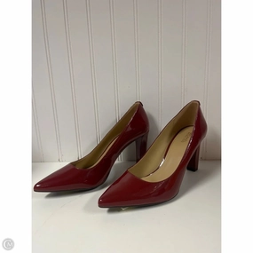 Chic Pumps Shoes Heels Block By Michael By Michael Kors In Red, Size: 8.5