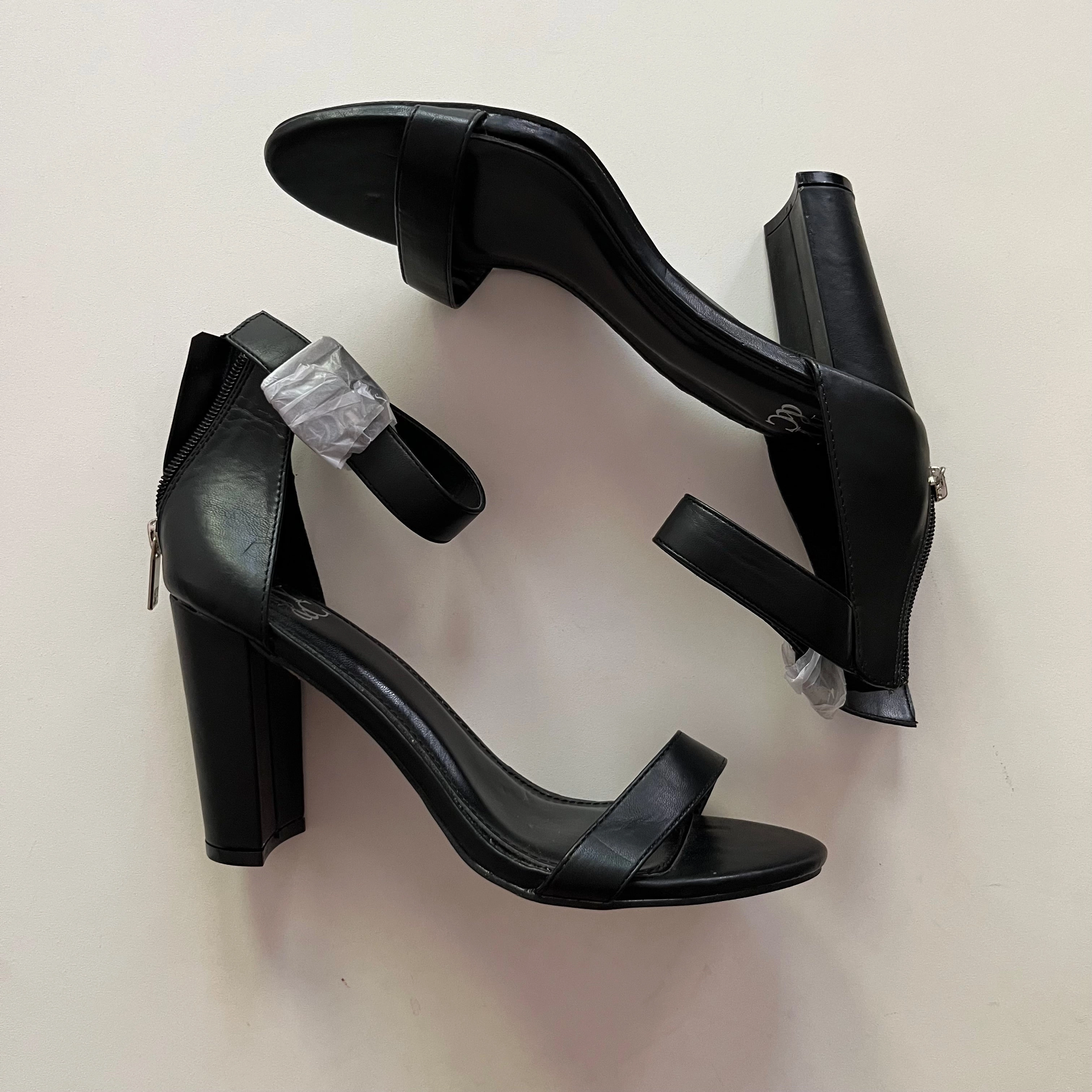 Shoes Heels Block By New York And Co In Black, Size: 8.5 Dressy Stilettos Flexible Construction