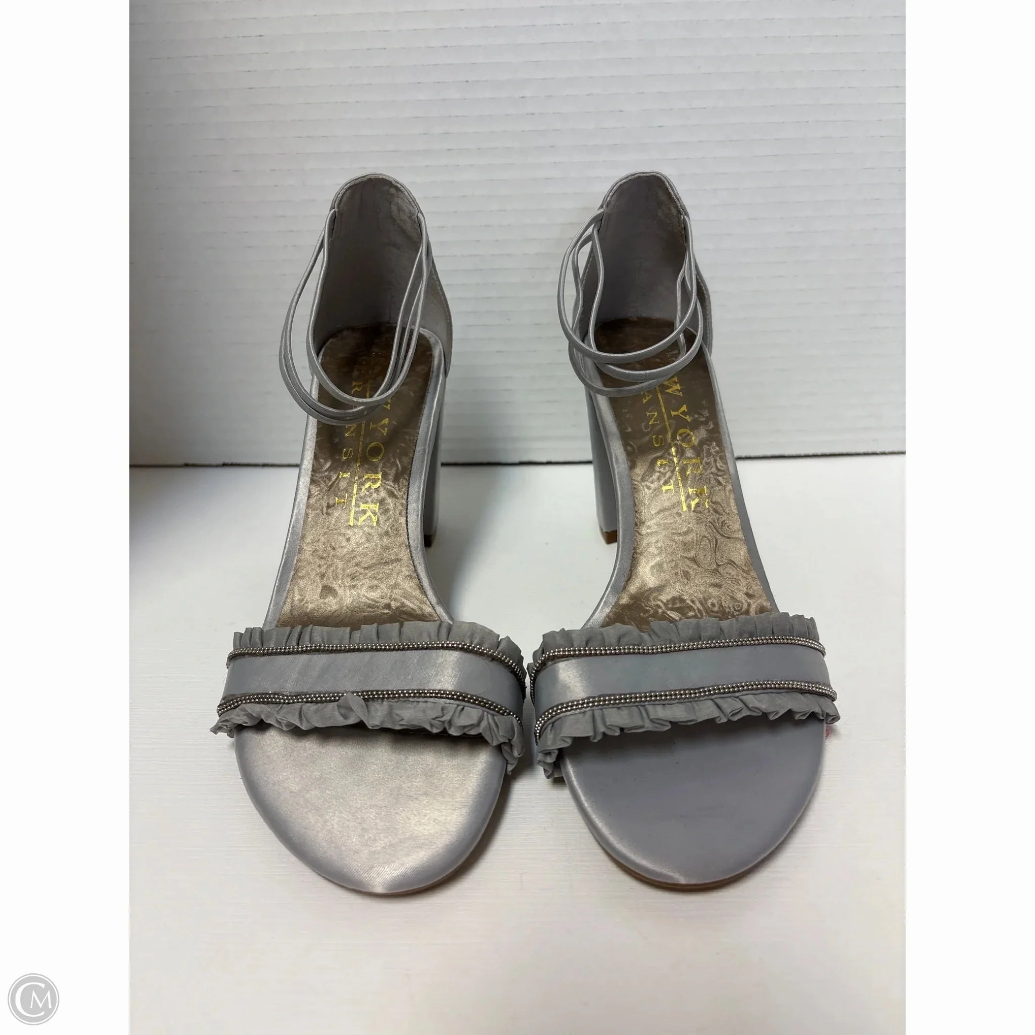 Shoes Heels Block By New York Transit In Grey, Size: 7 Premium Pumps