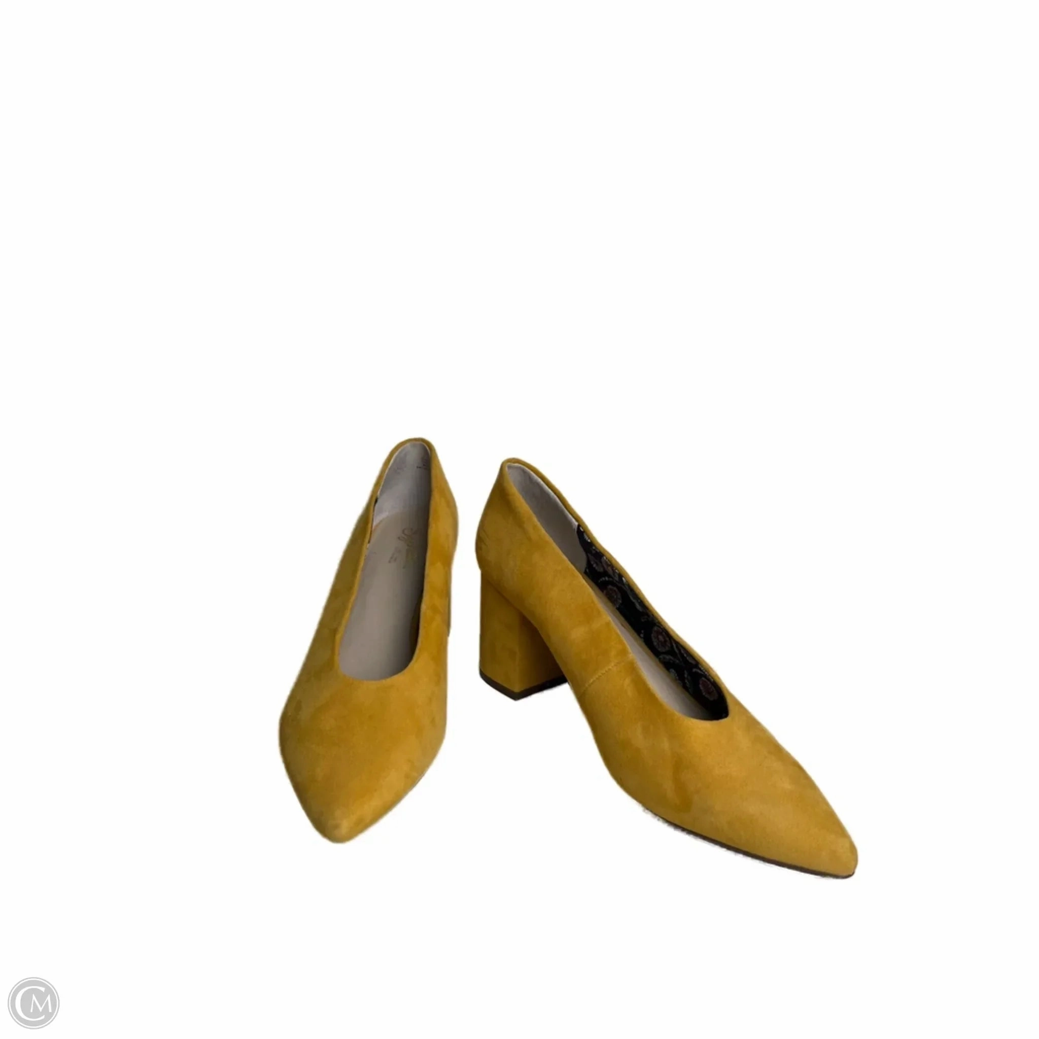 Shoes Heels Block By Seychelles In Yellow, Size: 9 Casual High Heel Shoes