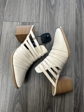 synthetic material Eva Midsole Shoes Heels Block By Sonoma In Cream, Size: 9