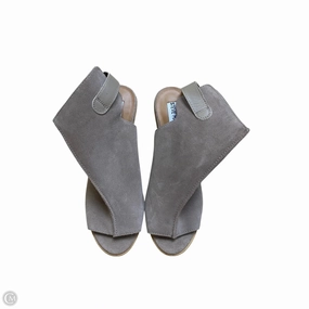 Comfortable Boots Shoes Heels Block By Steve Madden In Grey, Size: 8.5