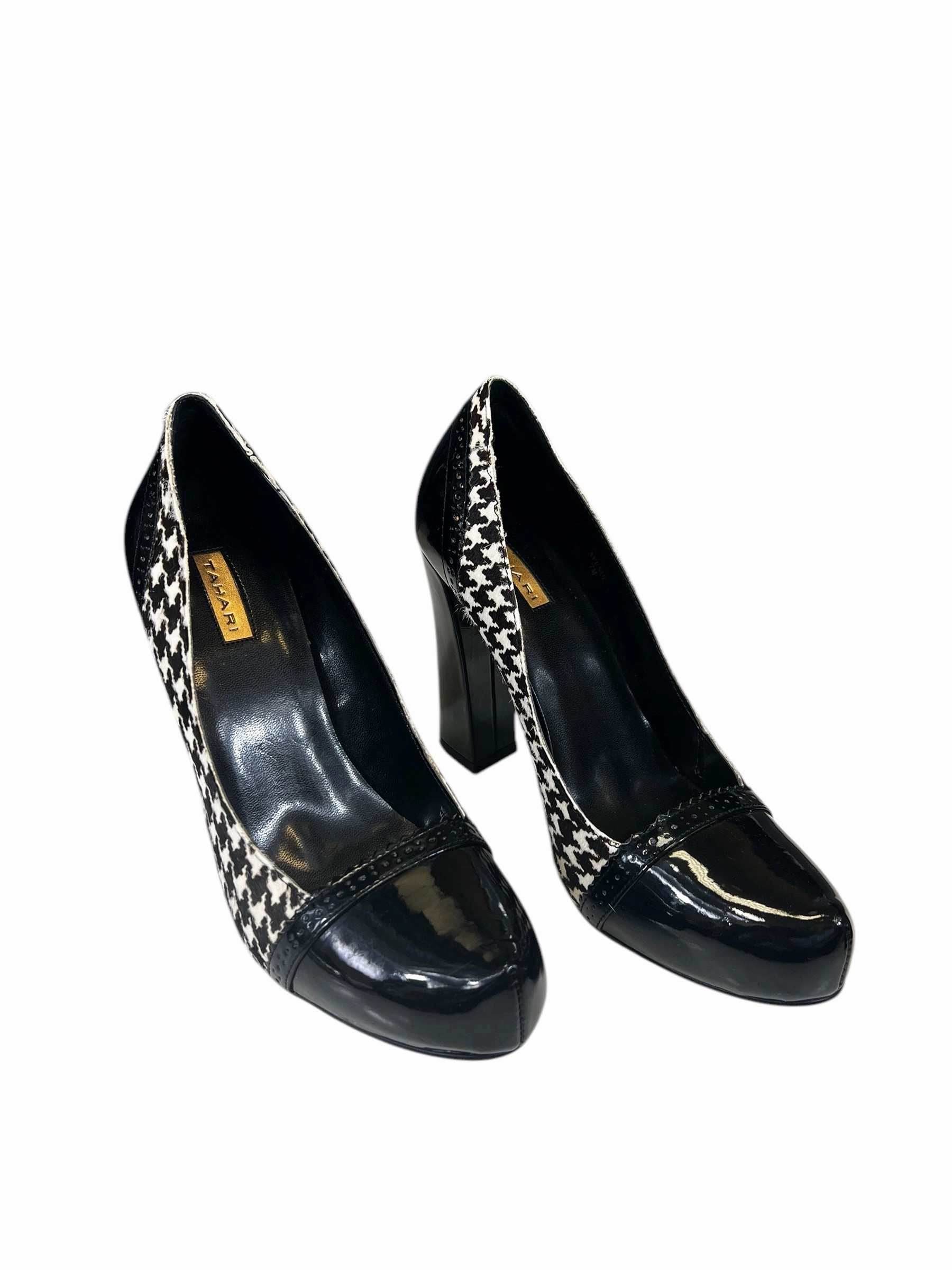 Shoes Heels Block By T Tahari In Black & White, Size: 7 Soft Finish