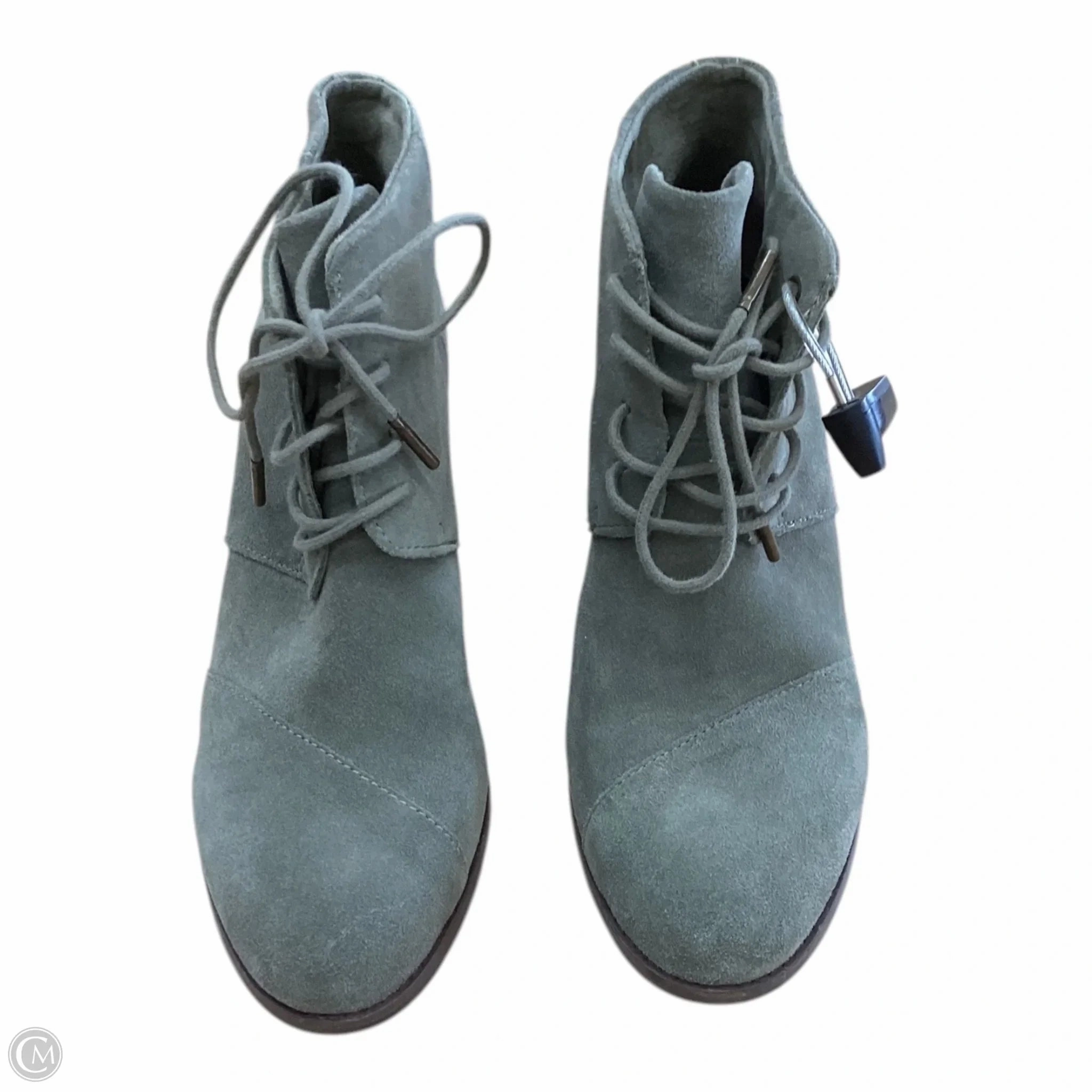 Luxe Heels Affordable Shoes Heels Block By Toms In Green, Size: 10