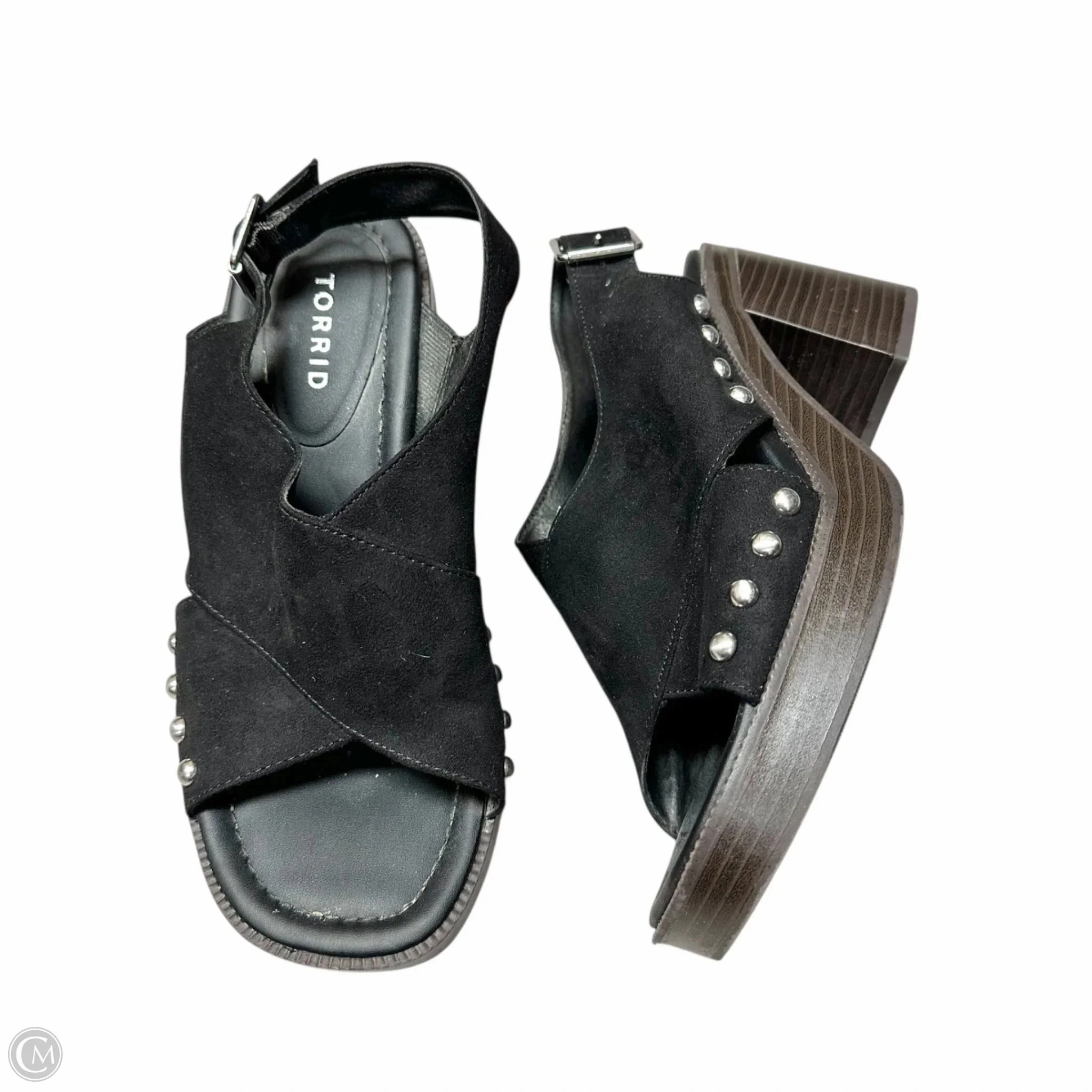 Impact protection Shoes Heels Block By Torrid In Black & Brown, Size: 9