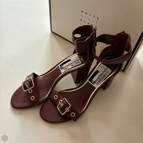 Shoes Heels Block By White House Black Market In Maroon, Size: 7 Holiday Office Shoes