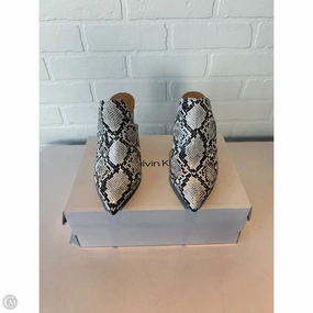 Shoes Heels Block By wild pair In Black & White, Size: 7 Retro Sandals