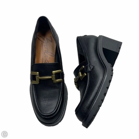 Comfort Grip Luxury boots Shoes Heels Block By Zodiac In Black & Gold, Size: 6