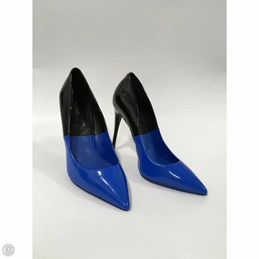 Shoes Heels Stiletto By Aldo In Black & Blue, Size: 8.5 Slip-On Pumps