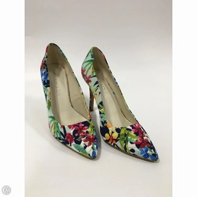 Youth Style Feminine Touch Shoes Heels Stiletto By Aldo In Floral Print, Size: 8.5