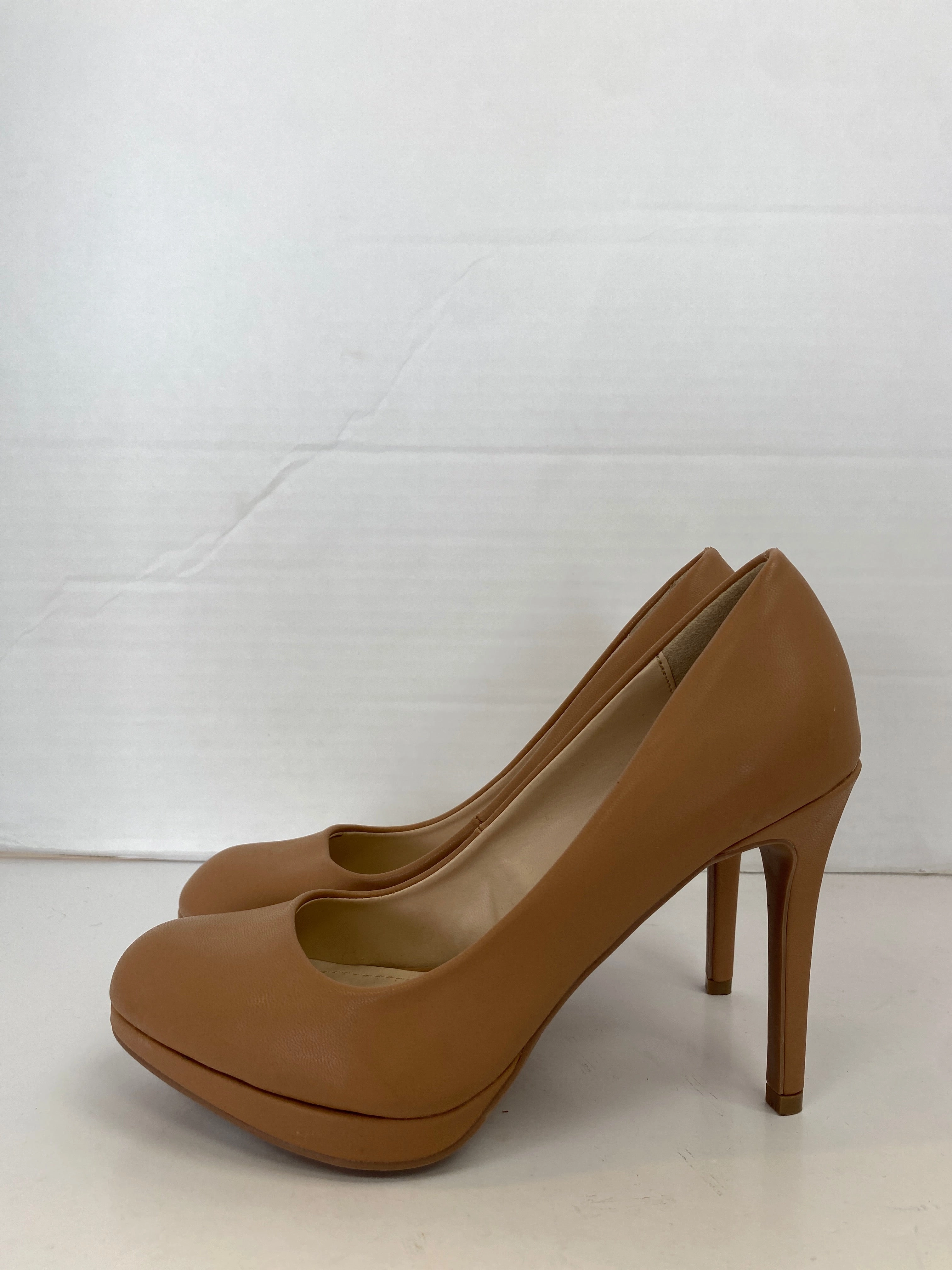 Shoes Heels Stiletto By Anne Michelle In Tan, Size: 7 Chic Vibes Sharp Edge