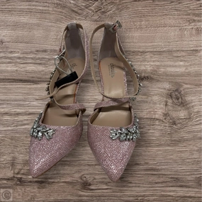 Shoes Heels Stiletto By Charles By Charles David In Pink & Silver, Size: 8.5 Lace Up Style Professional Heels