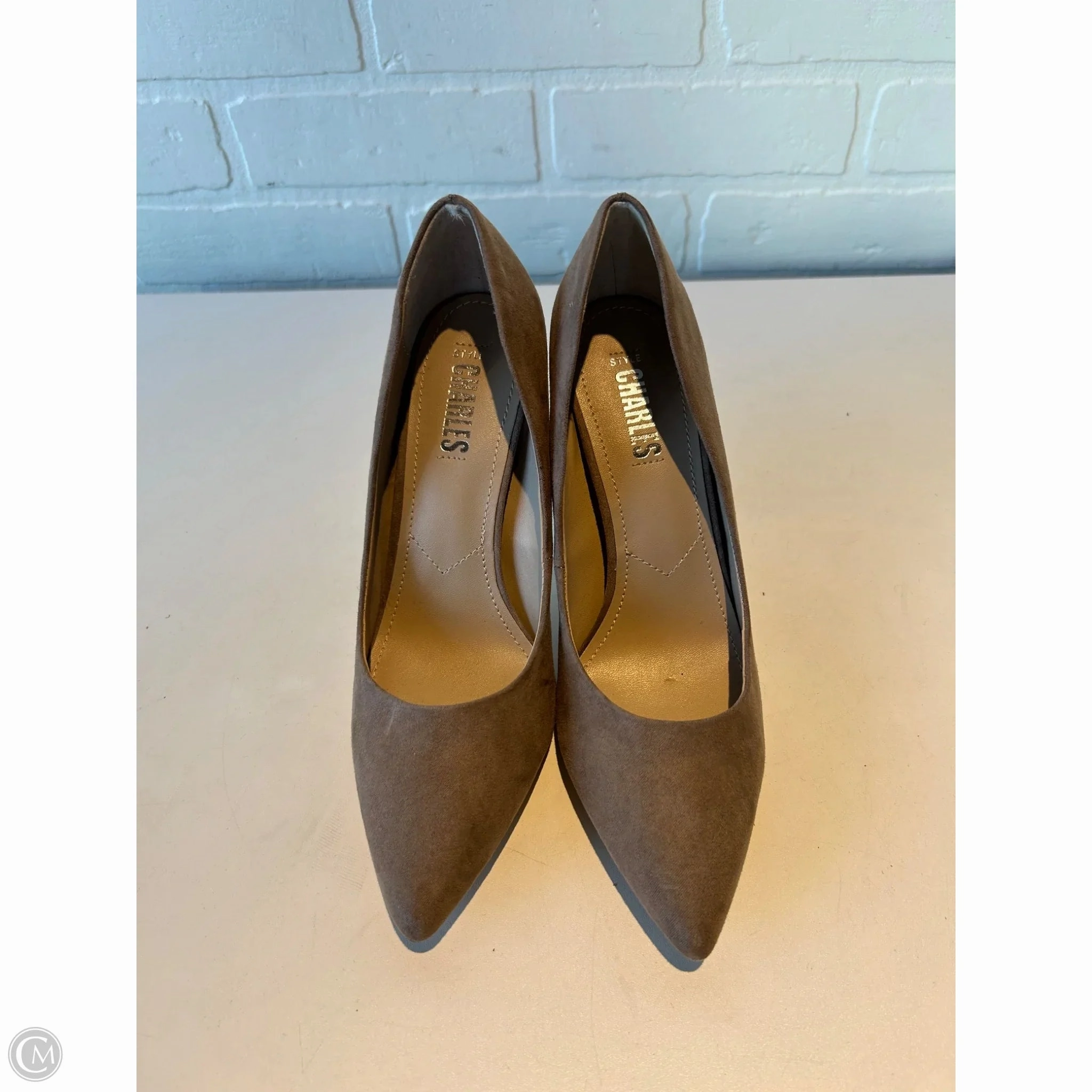 Fashion Heels for Party Shoes Heels Stiletto By Charles David In Tan, Size: 6