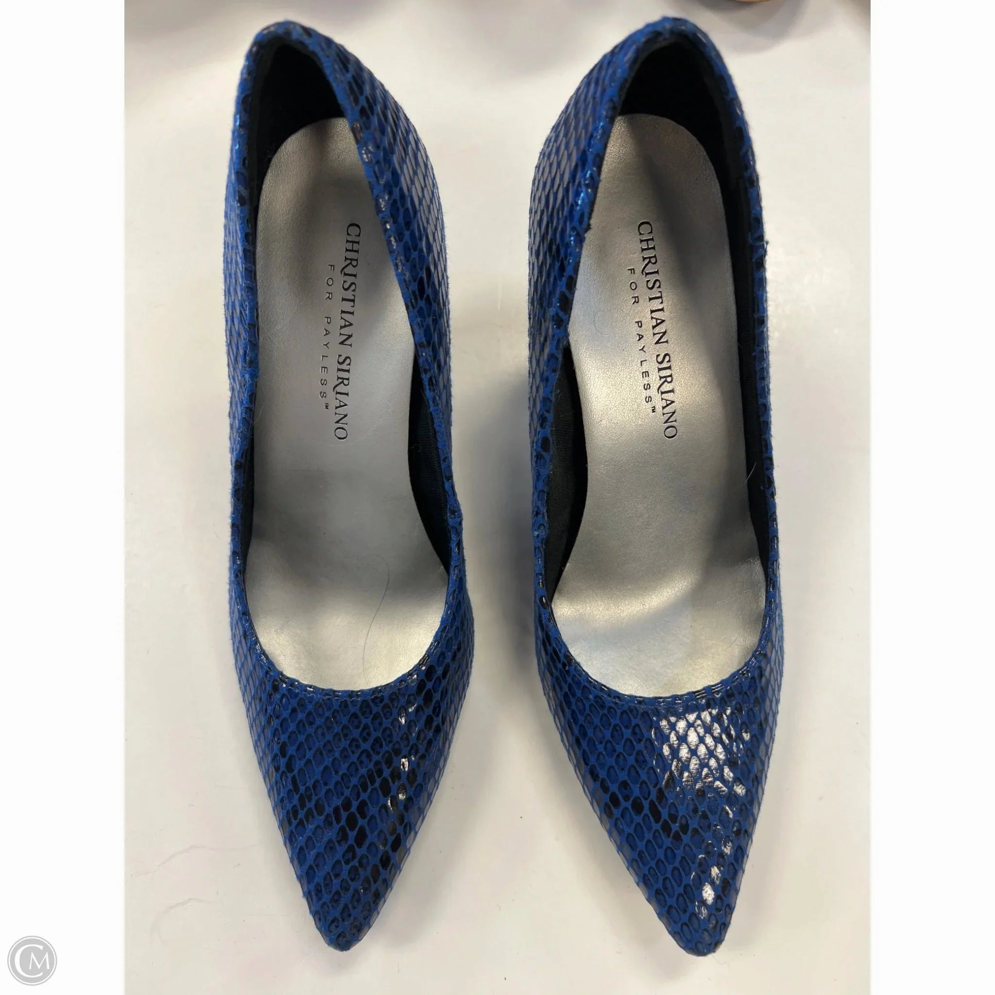 Court Shoes Heels Stiletto By Christian Siriano For Payless In Blue, Size: 6
