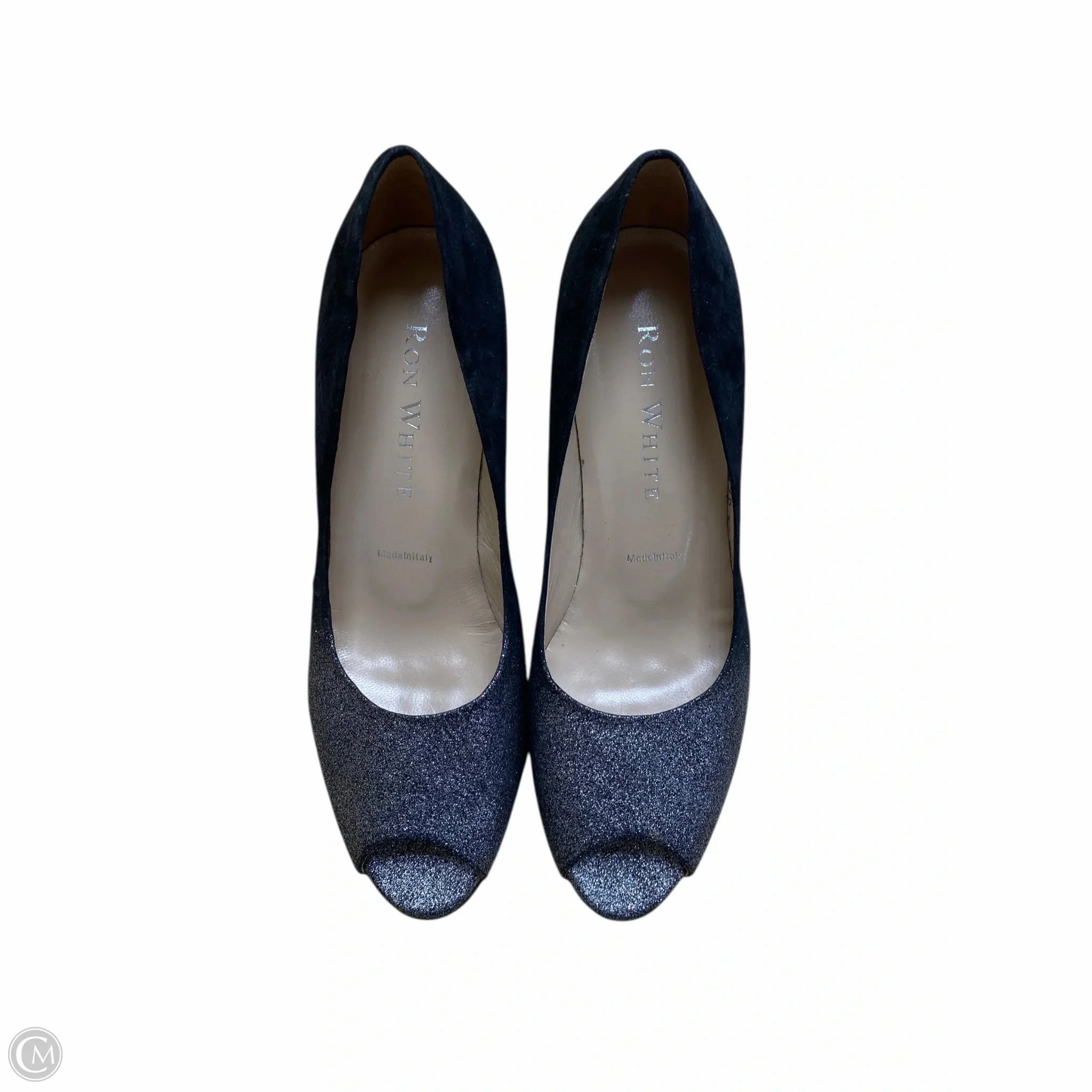 confident look Shoes Heels Stiletto By Clothes Mentor In Black & Silver, Size: 6.5