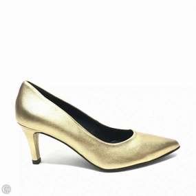 Clean Lines Shoes Heels Stiletto By Clothes Mentor In Gold, Size: 8