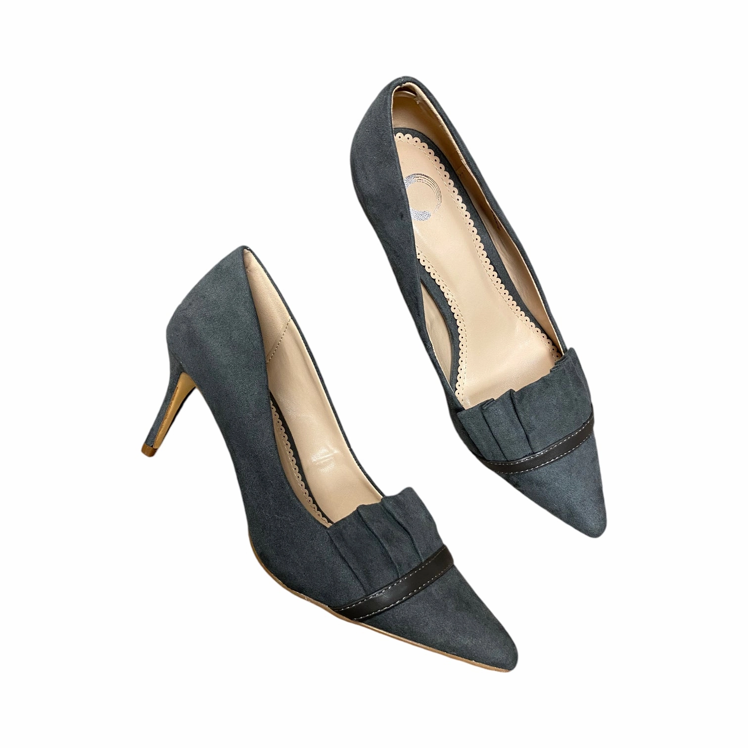 Shoes Heels Stiletto By Clothes Mentor In Grey, Size: 8 Vegan Heels