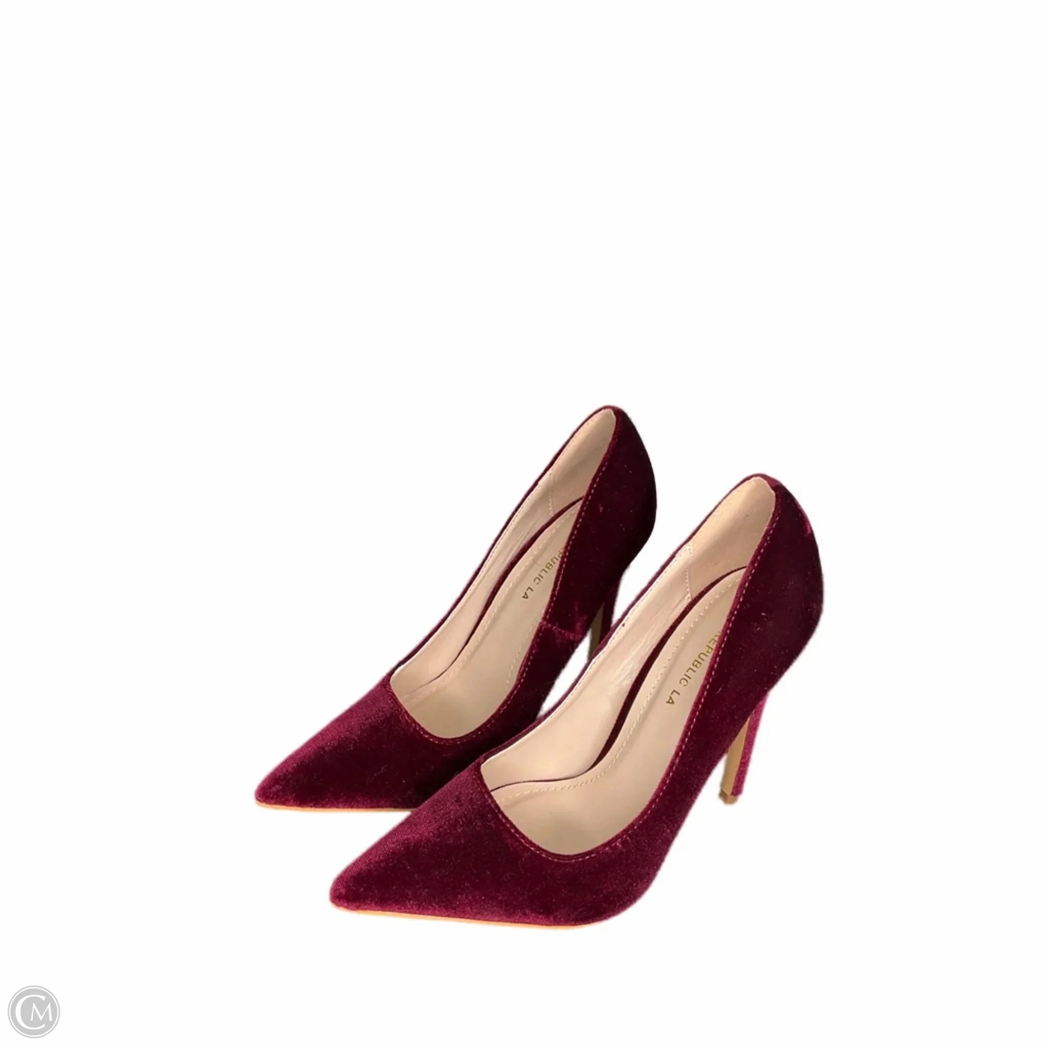 High Quality Shoes Shoes Heels Stiletto By Clothes Mentor In Maroon, Size: 7.5