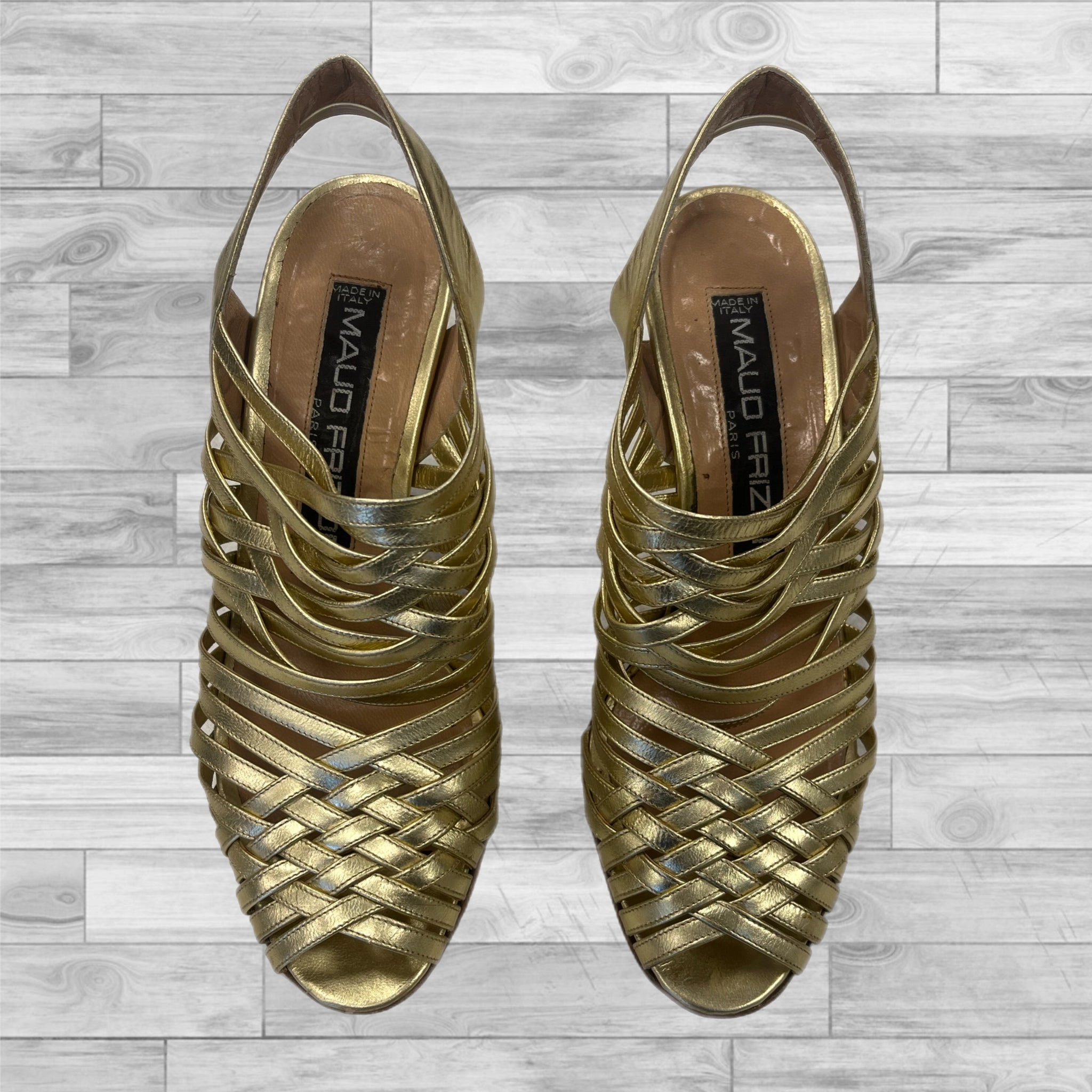 Shoes Heels Stiletto By Cmb In Gold, Size: 6 Luxury Sandals