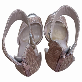 Chic Sandals Christmas Party Heels Shoes Heels Stiletto By Cme In Copper, Size:6.5